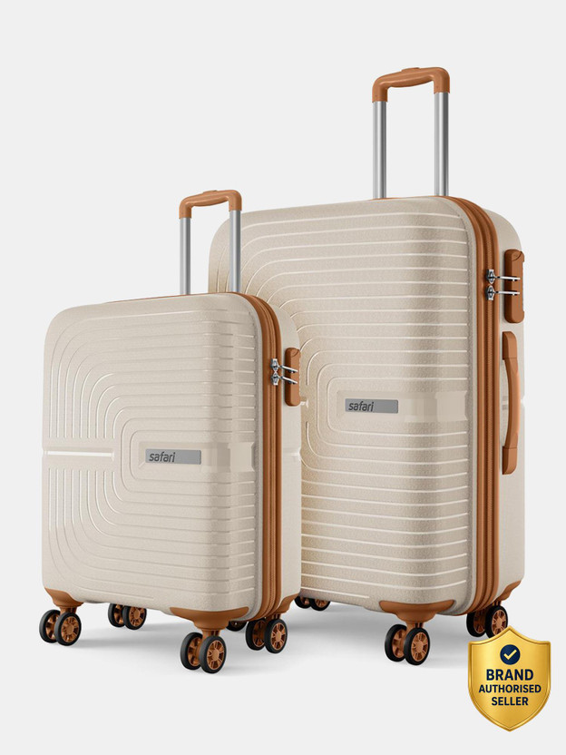 SAFARI Eclipse Neo 55/66 4W Luxury Beige Cabin & Check-in Set 8 Wheels - 26 Inches