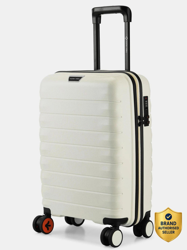 NASHER MILES Salzburg Hard-Sided Polypropylene Cabin Luggage 20inch Trolley Bag for Travel Cabin Suitcase 8 Wheels - 20 inch