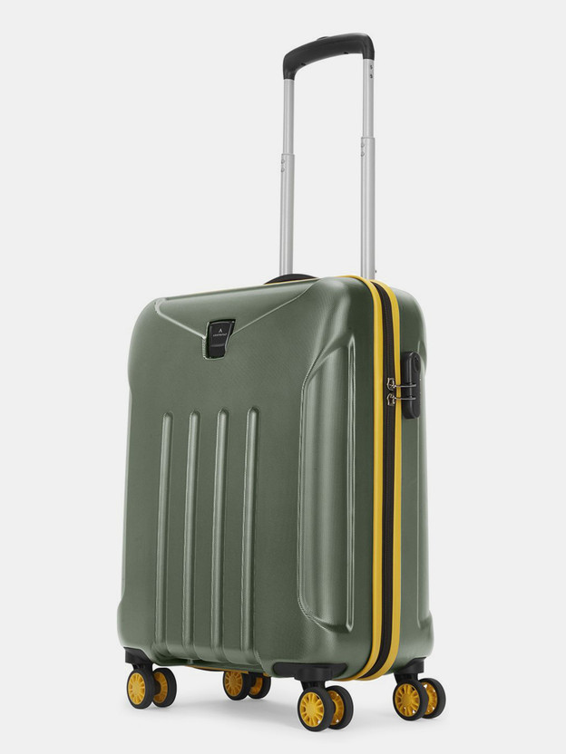 ARISTOCRAT Falcon Pro Polycarbonate | Trolley Bag With Combination Lock Cabin Suitcase 8 Wheels - 22 Inch