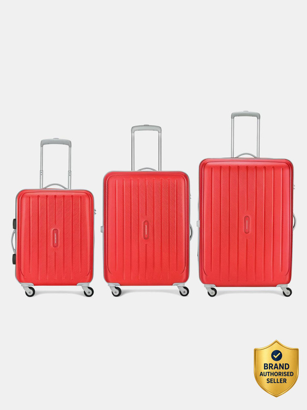 ARISTOCRAT Photon Set of 3 (Small 55cm | Medium 64cm | Large 75cm) - Trolley Bag Cabin & Check-in Set 4 Wheels - 28 inch