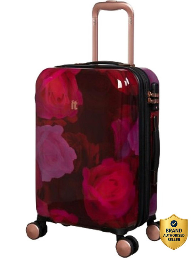 It It Luggage Sheen Red Cabin Fashion luggage 20inches Small Expandable TSA Lock Trolley Bag Expandable  Cabin Suitcase 8 Wheels - 20 inch - Flipkart Deal