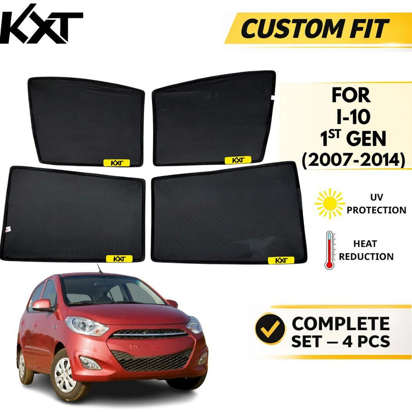 Kxt Kxt Side Window Sun Shade For Hyundai i10(Black) - Flipkart Deal