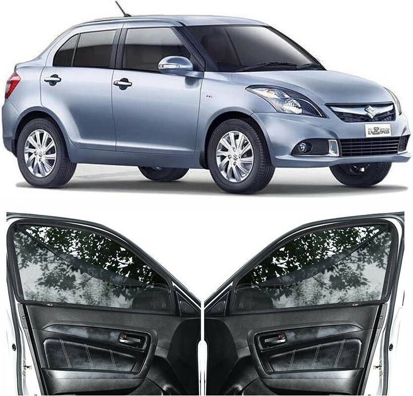 HUB HUNT Rear Window, Side Window Sun Shade For Maruti Suzuki New Dzire