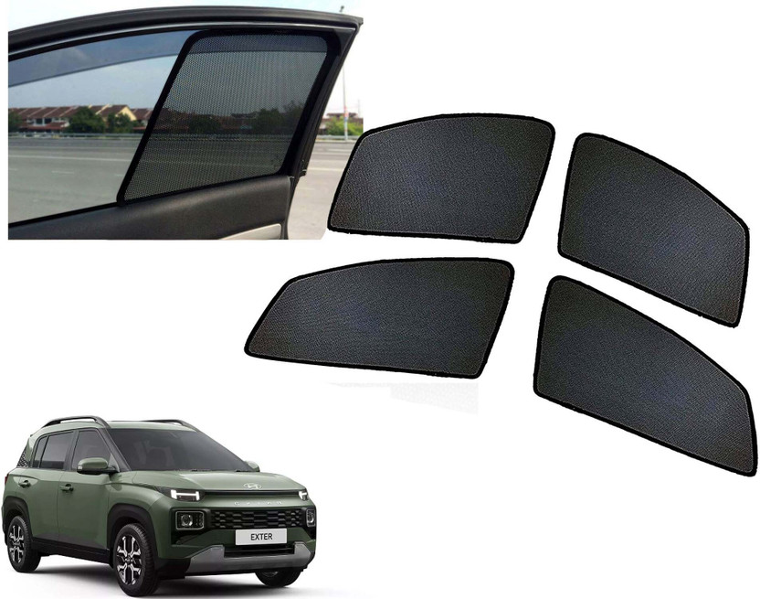 AUTO PEARL Side Window Sun Shade For Hyundai(Black)