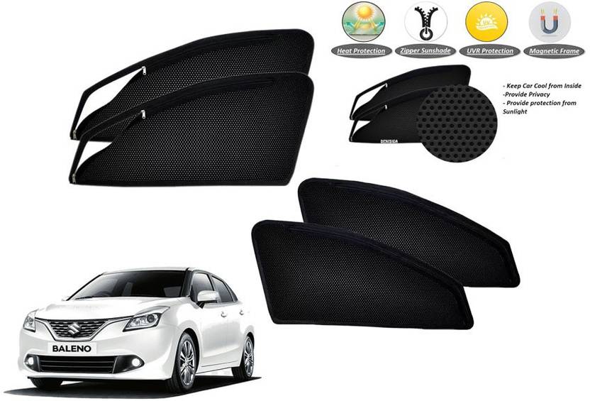 DENISIGA Rear Window, Side Window Sun Shade For Maruti Suzuki Baleno Price in India Buy