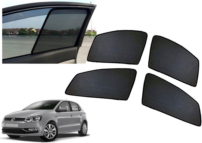 AUTO PEARL Side Window Sun Shade For Volkswagen Polo Exquisite(Black)