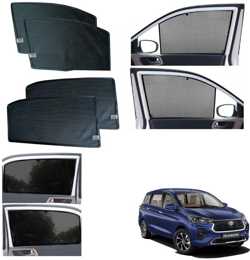 WolkomHome Side Window Sun Shade For Toyota Universal For Car(Black)