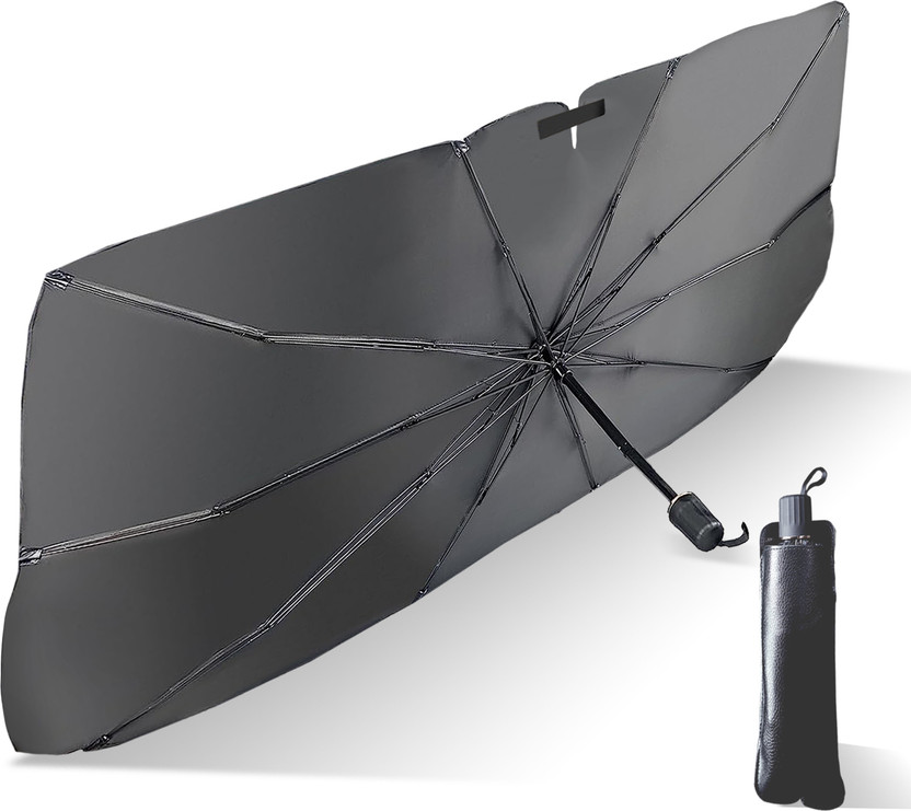 UN1QUE Windshield Sun Shade For Universal For Car Universal For Car(Black)