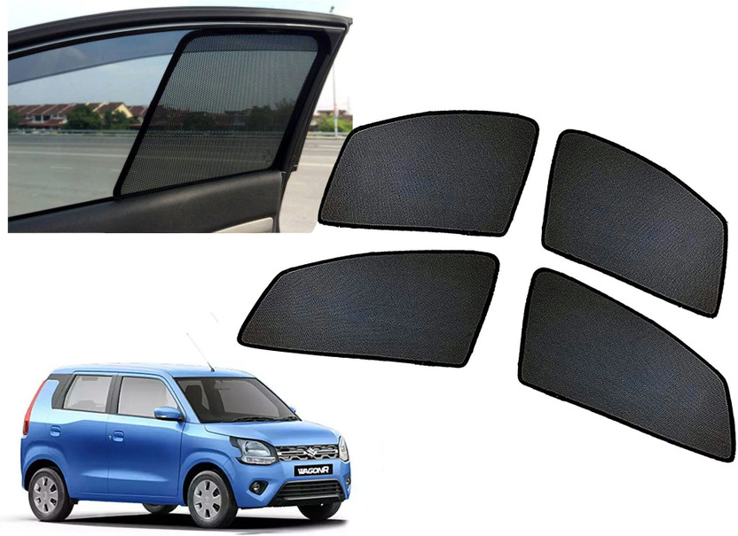 AUTO PEARL Side Window Sun Shade For Maruti Suzuki WagonR(Black)