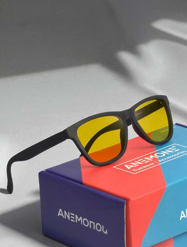 Anemone Wayfarer Sunglasses(For Men & Women, Yellow)