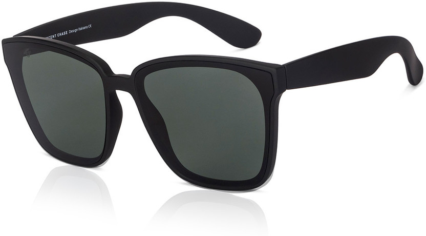 VINCENT CHASE by Lenskart Wayfarer Sunglasses(For Men & Women, Green)