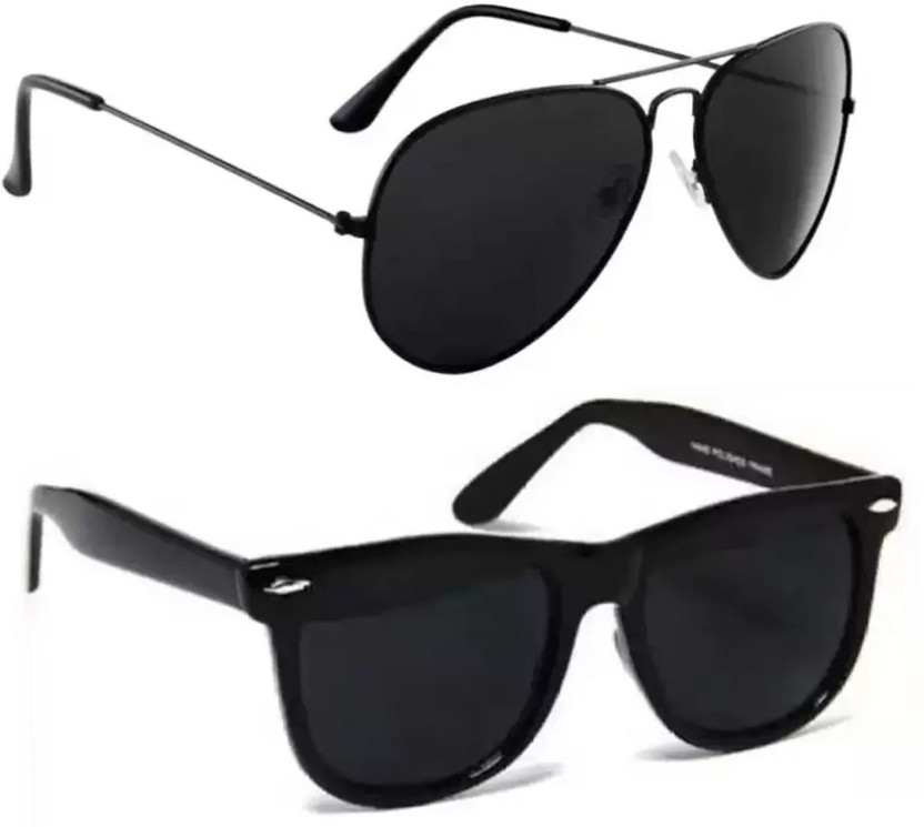 ELLIGATOR Wayfarer Sunglasses(For Men, Black)