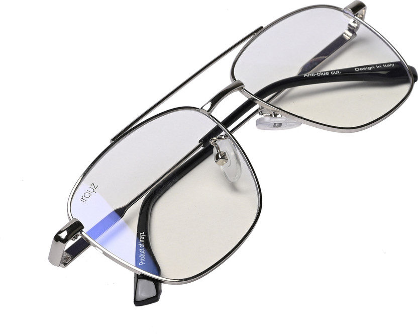 Irayz Rectangular Sunglasses(For Men & Women, Clear)