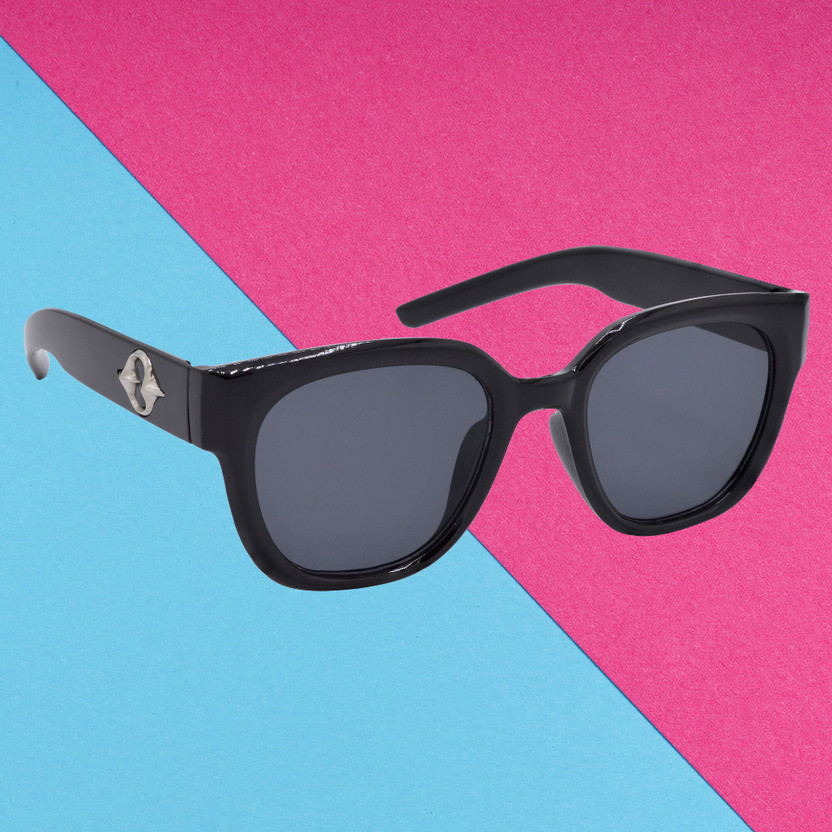 Hrinkar Round Sunglasses(For Women, Black)
