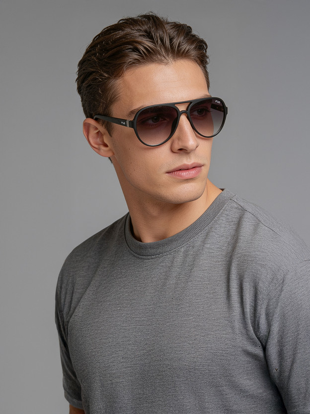 IRUS Aviator Sunglasses(For Men & Women, Grey)