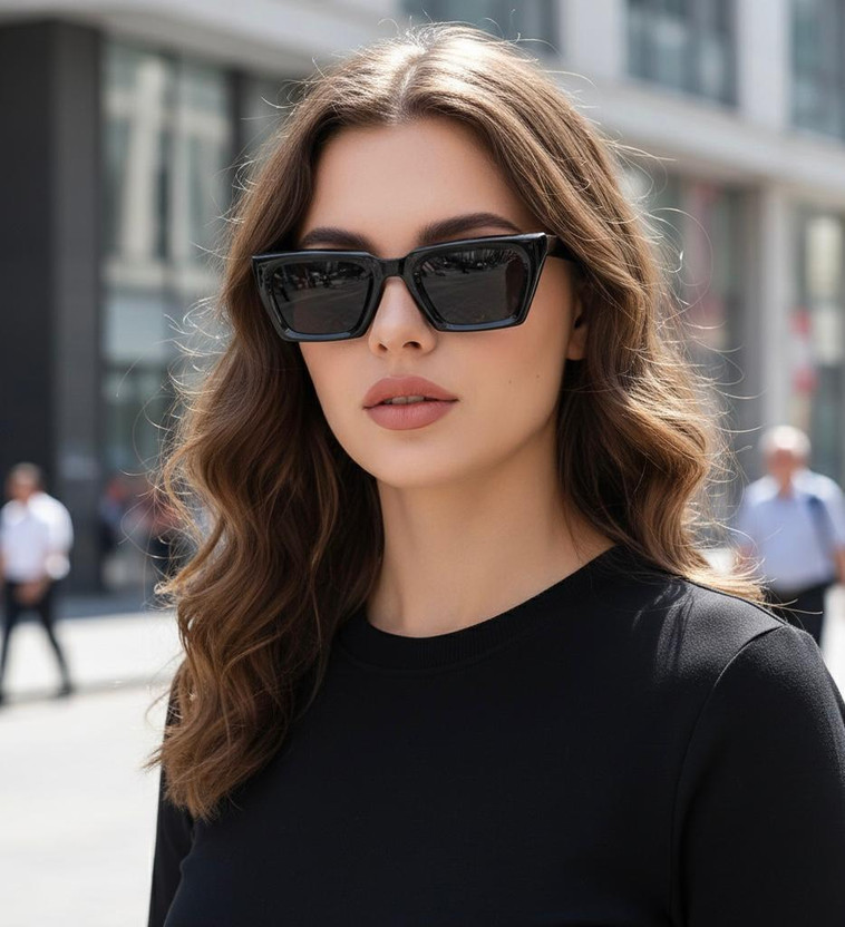 AKAYI Cat-eye Sunglasses(For Women, Black)