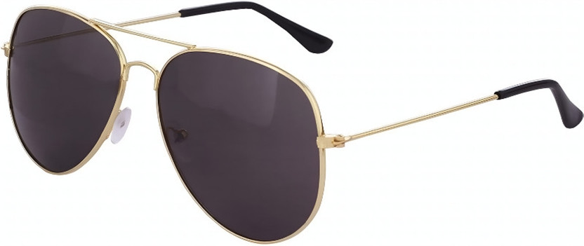 Hype Type Eyewear Aviator, Cat-eye Sunglasses(For Men & Women, Black)