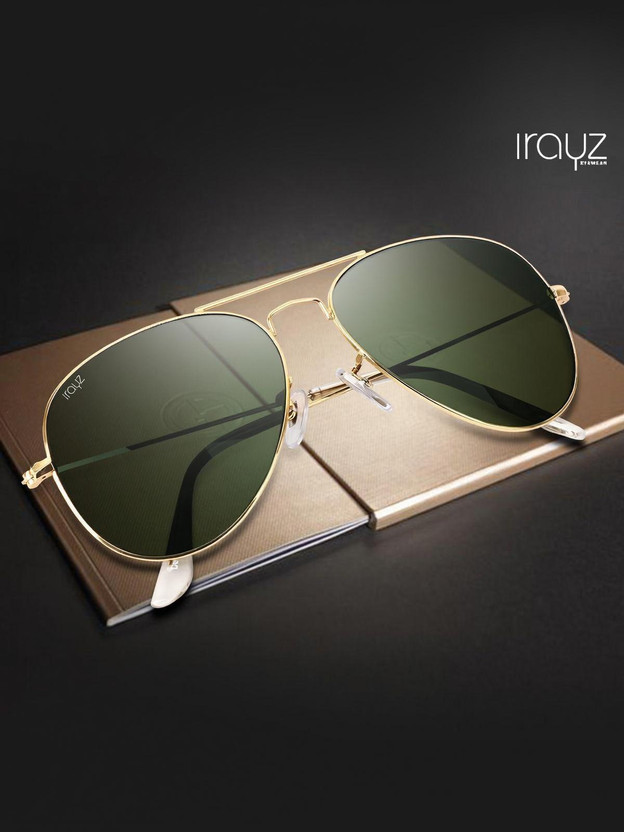 Irayz Aviator Sunglasses(For Men & Women, Green)