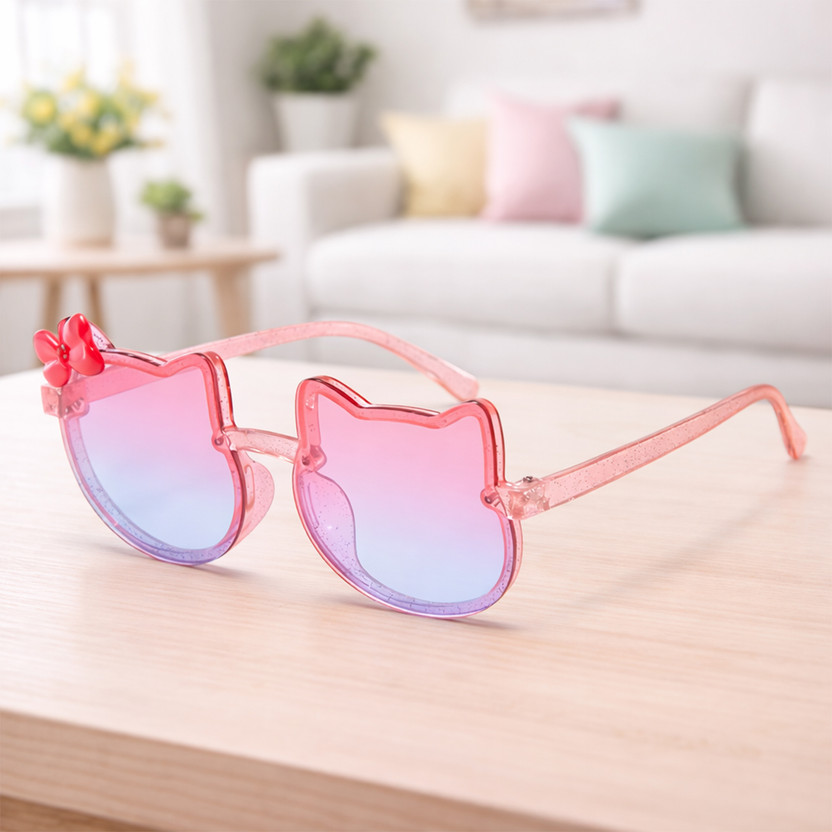 SYGA Cat-eye Sunglasses(For Boys & Girls, Pink)