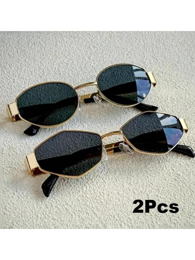 VERICAN Oval, Octagonal Sunglasses(For Women, Black)