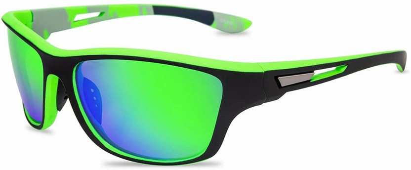 ROZZETTA ROZZETTA CRAFT Sports Sunglasses(For Men & Women, Green) - Flipkart Deal