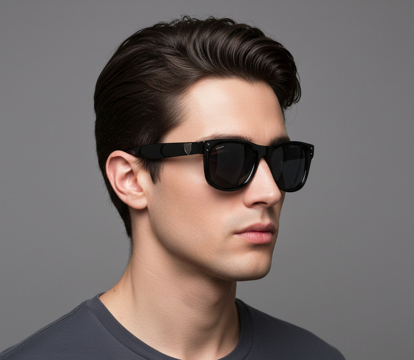 dioris Retro Square Sunglasses(For Men & Women, Clear)