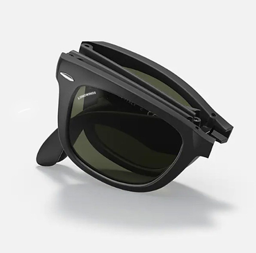 LENS LIBRARY Wayfarer Sunglasses(For Men, Black)