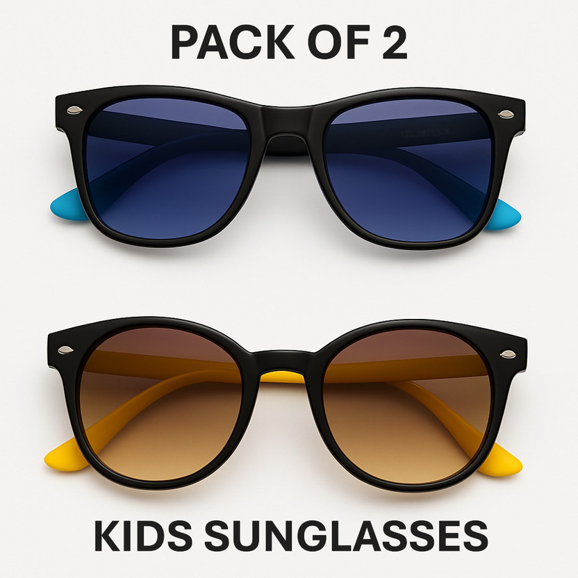 Jaxz Eyewear Sports Sunglasses(For Boys & Girls, Multicolor, Yellow, Black)
