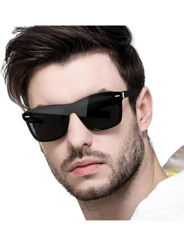 BLACK BURG Clubmaster Sunglasses(For Men & Women, Black)