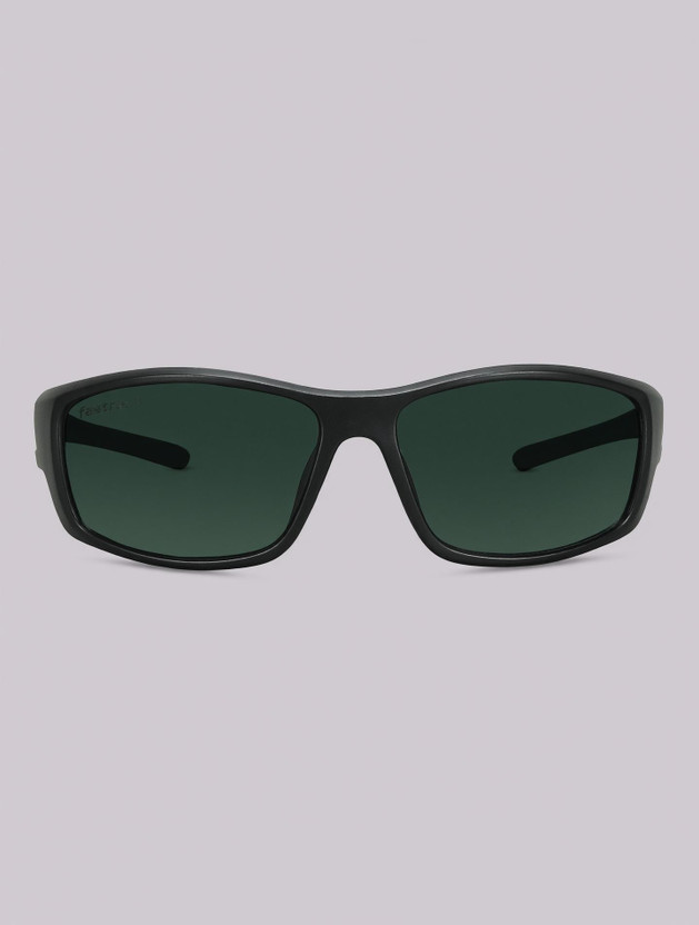Fastrack Sports, Wrap-around Sunglasses(For Men, Green)