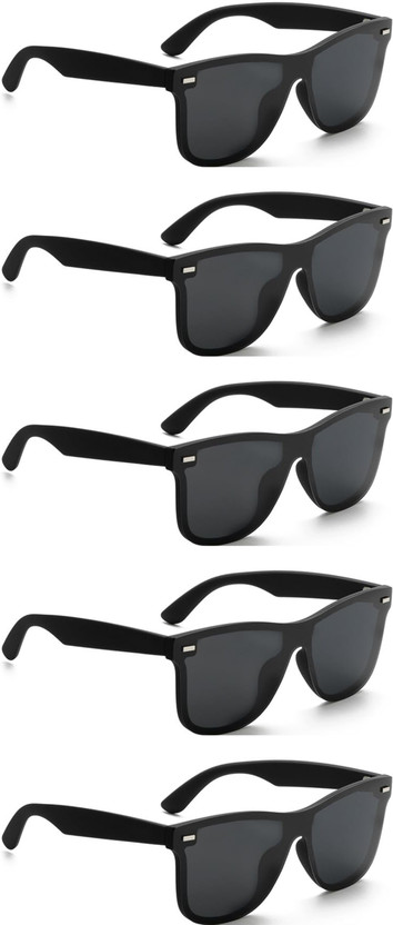 PC STAR Wayfarer Sunglasses(For Men & Women, Black)