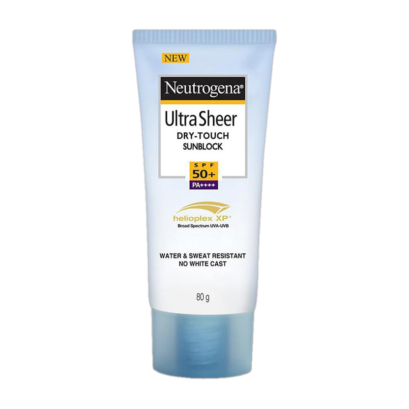 NEUTROGENA Sunscreen - SPF 50+ PA++++ Ultra Sheer Dry-Touch Sunblock| Water and sweat resistant| No white cast(80 g)