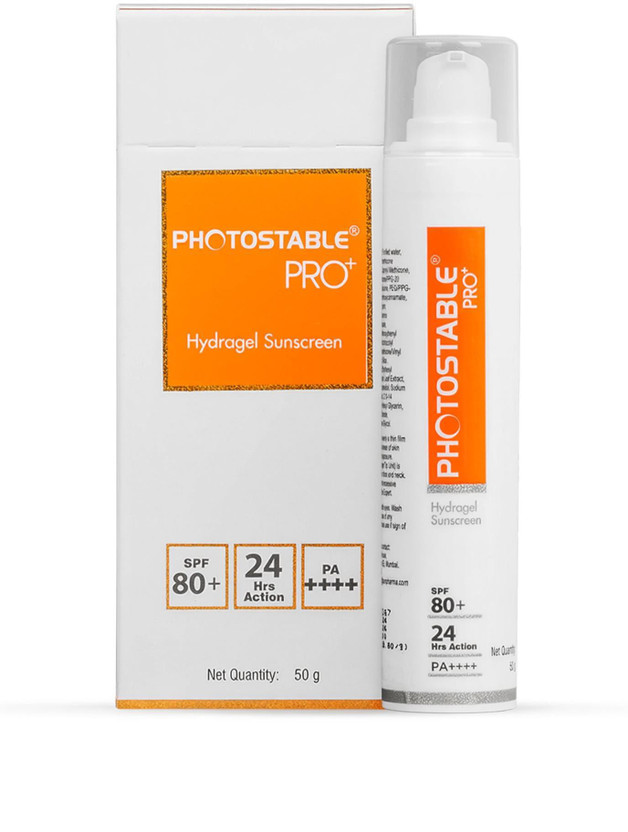 Photostable Photostable Sunscreen - SPF 80+ PA++++ SunPharma PRO Sunscreen Gel, SPF 80+ PA++++, 24-Hr UV Protection(50 g) - Flipkart Deal