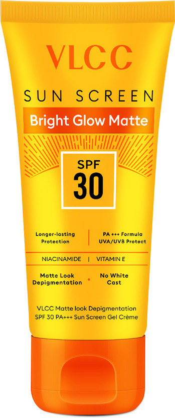 VLCC VLCC Sunscreen - SPF 30 PA+++ Matte Look Depigmentation Sun Screen Gel Creme | Matte & Non Greasy(50 g) - Flipkart Deal
