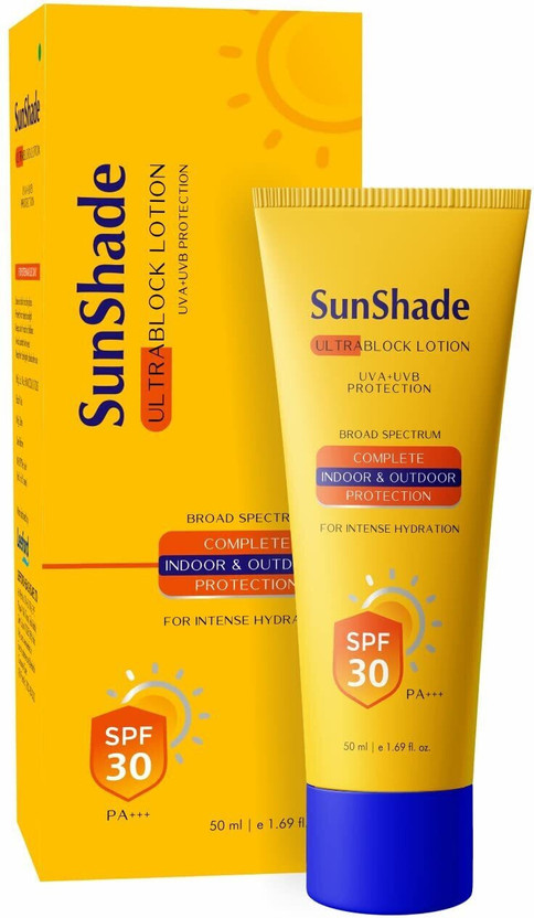 SunShade Sunscreen - SPF 30 PA+++ Sunscreen SPF 30 PA+++ Lotion for Face & Body(50ml)(50 ml)