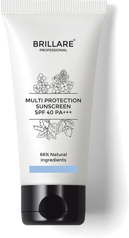 BRILLARE Sunscreen - SPF 40 PA+++ Multi-Protection Sunscreen SPF 40 | Protection from UVA/UVB rays & Blue Light emitted from digital device | Susncreen(50 g)