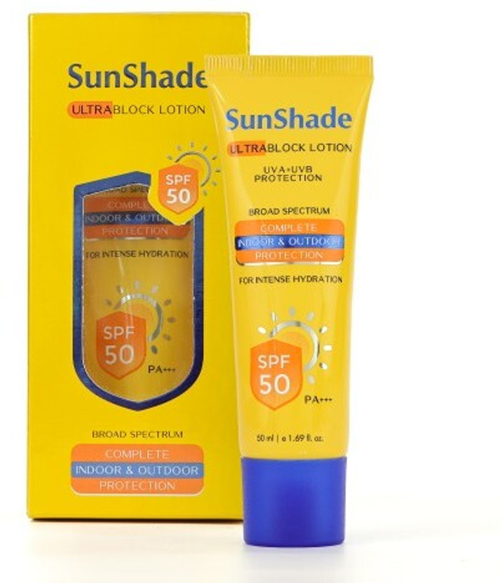 SunShade Sunscreen - SPF 50 PA+++ Ultra Block Sunscreen Lotion SPF 50 PA+++(100 g)