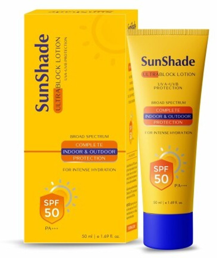 SunShade Sunscreen - SPF 50 PA+++ Ultra Block Sunscreen SPF 50 PA+++ Lotion for Face & Body (50ml)(50 ml)