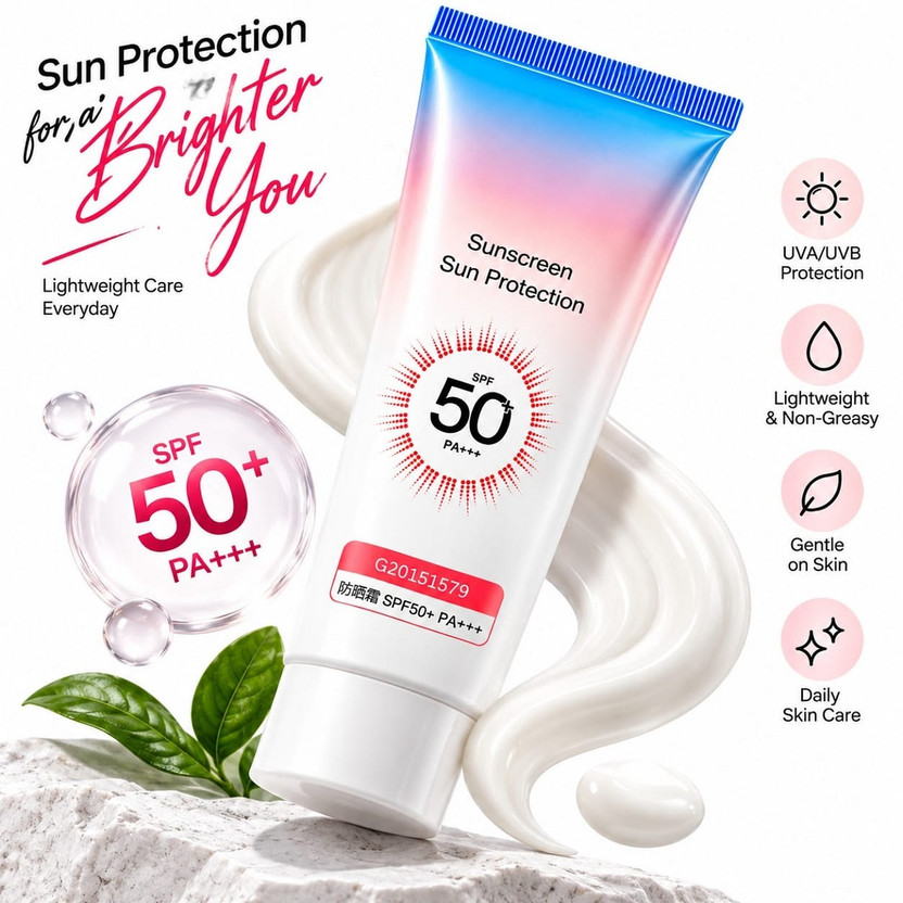 nuvya Sunscreen - SPF 50+ PA+++ SPF 50 PA+++ Sunscreen Cream for Face Lightweight Daily Sun Care(30 g)