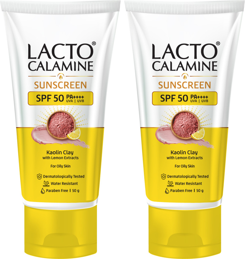 Lacto Calamine Sunscreen - SPF 50 PA+++ Sunshield Matte Look Paraben & Sulphate free(100 g)