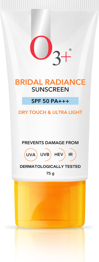 O3+ Sunscreen - SPF 50 PA+++ Bridal Radiance Sunscreen SPF 50 PA +++(75 g)