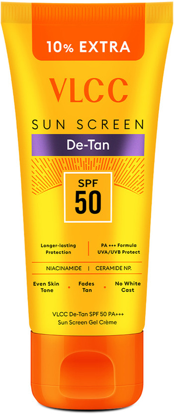 VLCC Sunscreen - SPF 50 PA+++ De-Tan Sunscreen Gel Cream - For Sun Protection(125 ml)