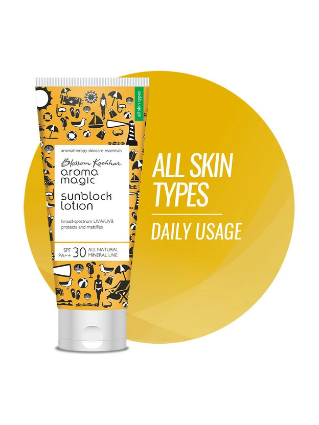 Aroma Magic Sunscreen - SPF 30 PA++ Matte Sunblock Lotion| Mattifies & Protects against UVA/UVB Rays |All Skin Types(100 ml)