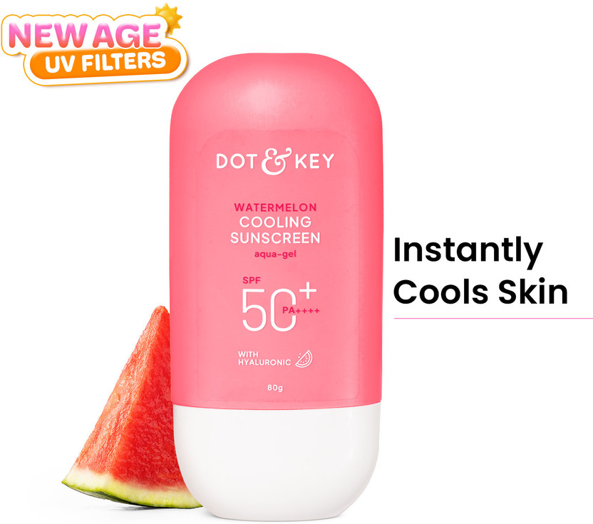Dot & Key Sunscreen - SPF 50 PA++++ Watermelon cooling Sunscreen, In-Vivo Tested With Hyaluronic(80 g)