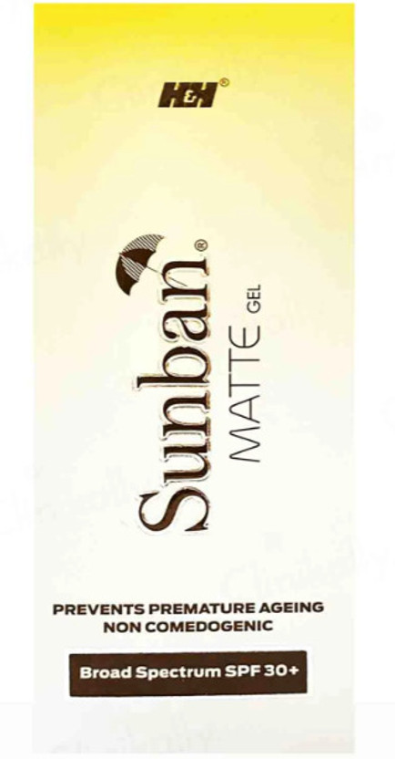 sunban Sunscreen - SPF 50 PA+++ MATTE SPF30 PA+++ SUNSCREEN(75 g)