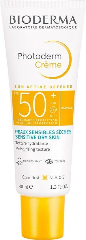 BIODERMA Sunscreen - SPF 50 Photoderm Creme SPF 50+ Sunscreen Cream Normal To Dry Sensitive Skin(40 ml)
