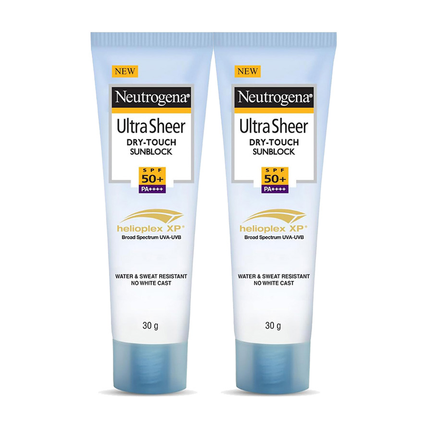 NEUTROGENA Sunscreen - SPF 50+ PA++++ Ultra Sheer Dry-Touch Sunblock| Water & Sweat resistant| No white cast(60 g)