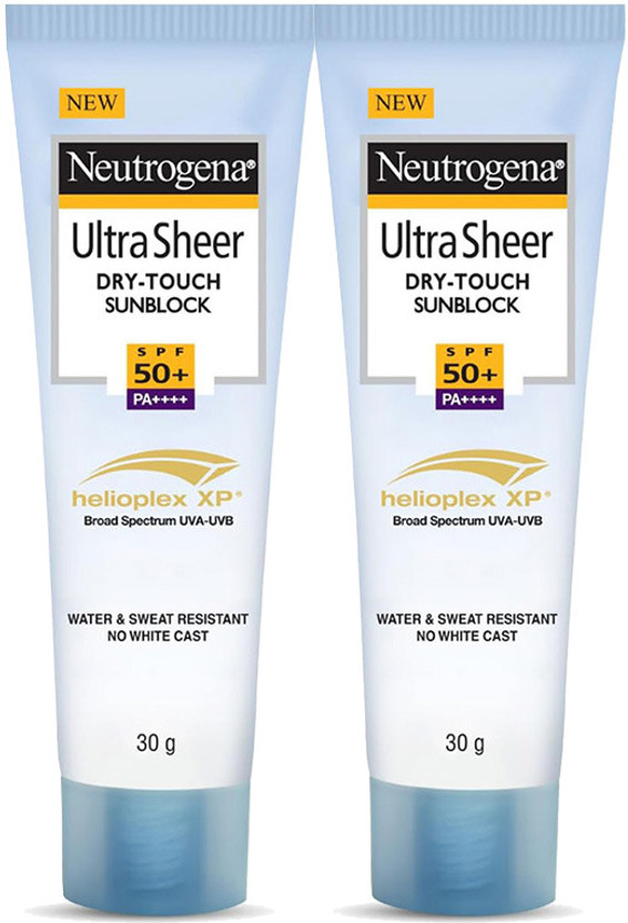 NEUTROGENA Sunscreen - SPF 50+ PA++++ Ultra Sheer Dry-Touch Sunblock| Water & Sweat resistant| No white cast(60 g)