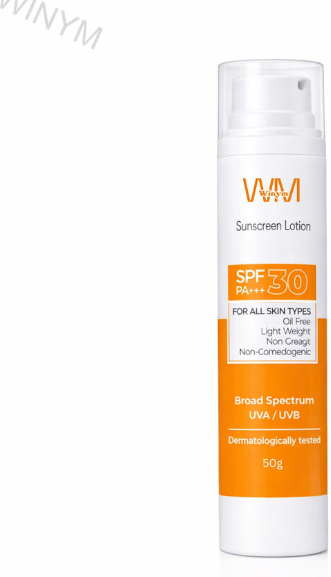 Winym Sunscreen - SPF 50 PA+++ Daily Protection Sunscreen Lotion SPF 30 PA+++ Sun Protect Care(50 g)