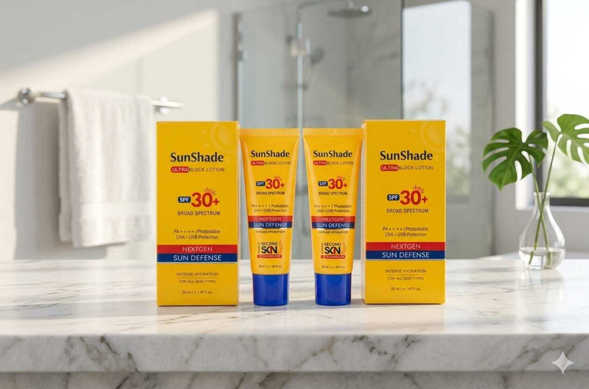 SunShade Sunscreen - SPF 30 PA+++ SPF30 (PACK OF 2)(100 g)